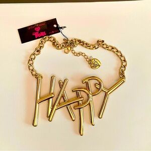 Betsy Johnson ‘Trolls’ HAPPY necklace
